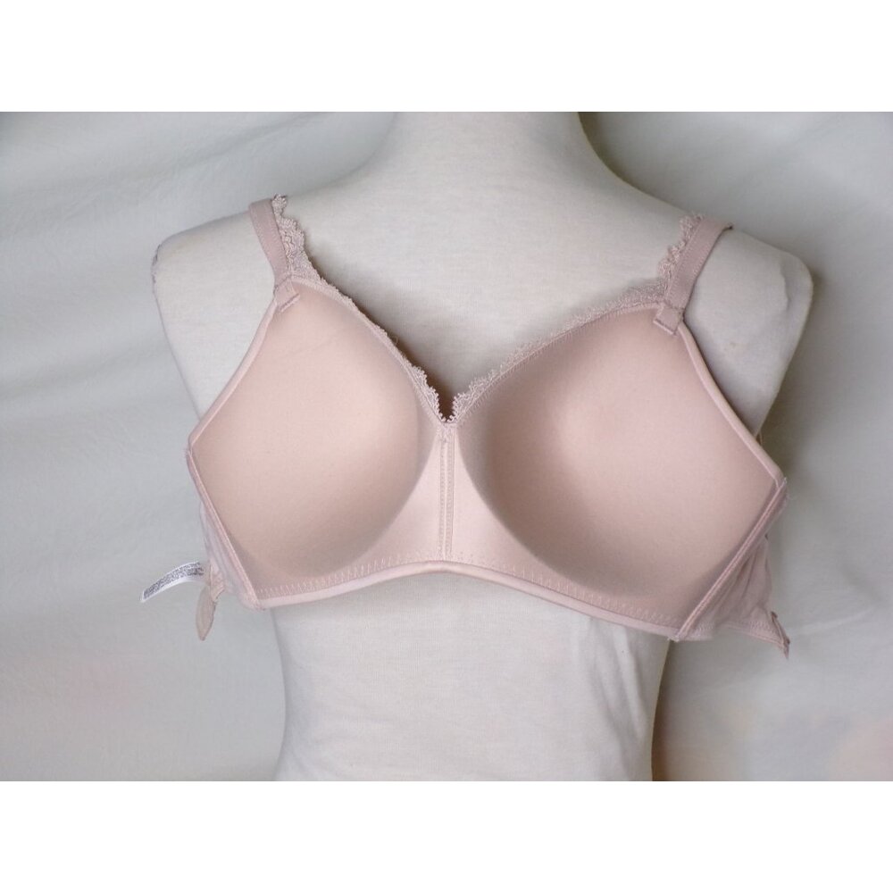 🆕 WACOAL Softly Styled Wireless Bra 34DD Rose Dust (Beige) #856301 - Picture 10 of 10